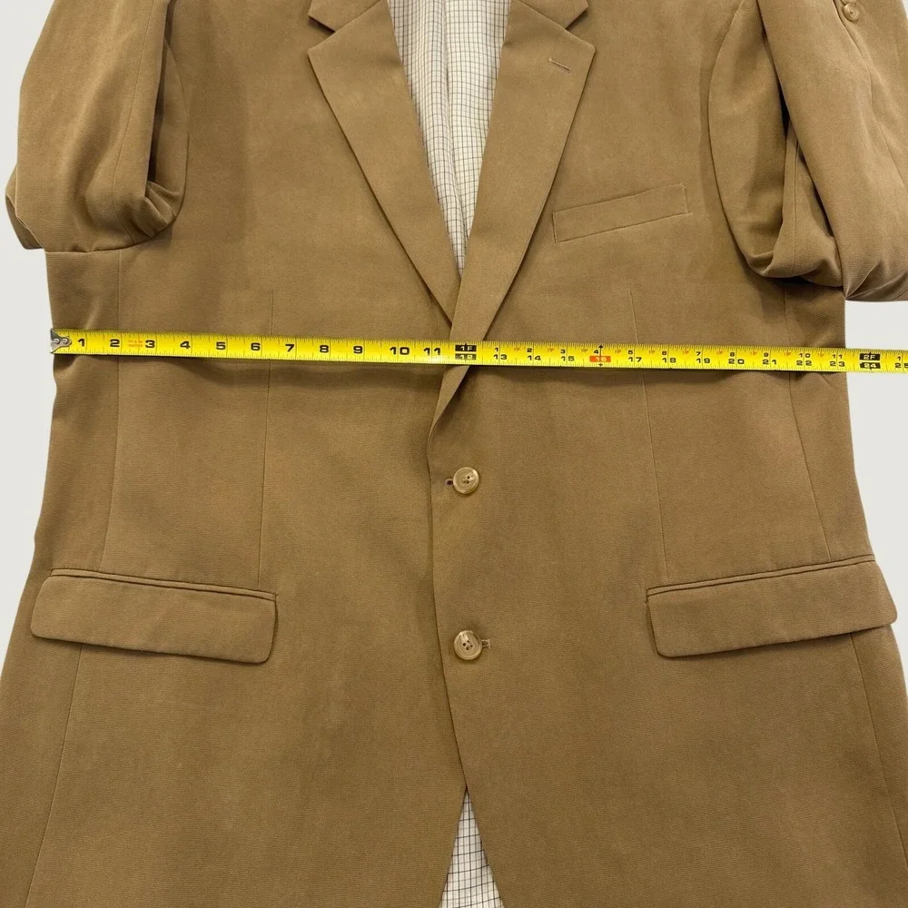 Lauren Ralph Lauren Mens 46R Tan Brown Two Button Blazer Sports Coat Jacket